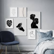 Black And White Gallery Wall Prints Abstract Minimalist Nordic Wall Art Black White Gallery Wall Canvas Pictures Nordicwallart Com Quote Canvas Prints White Art Monochrome Art