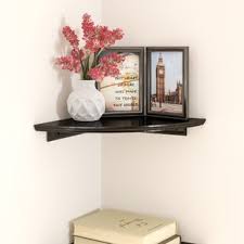 Typical open shelves may accompany the whole wall in several layers to wait you like or just in the corner. Wall Mounted Corner Shelves Wayfair