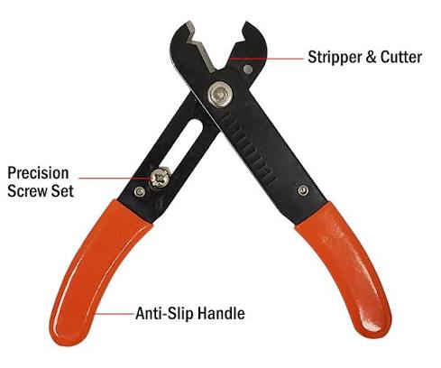 Precision Wire Stripper/Cutter - 10AWG to 30AWG Wire (From 0.5mm ~ 4.0mm)