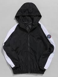 Applique Contrast Windbreaker Jacket Black Xl Windbreaker Jacket Windbreaker Designer Clothes For Men See your favorite windbreaker womens and man windbreaker discounted. pinterest