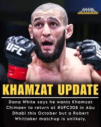 Who should Khamzat Chimaev fight at UFC 308 in Abu Dhabi?