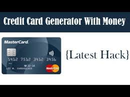 When a credit card is lost or stolen, it may be used for illegal purchases until the holder notifies the issuing bank and the bank puts a block on the account. Credit Card Generator With Money