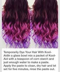 Temporary Dye Your Hair With Kool Aide Kool Aid Hair Dye Kool Aid Hair Kids Hair Color