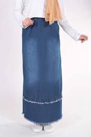 Firfirli Puskullu Kot Etek Asm054 Kot Etek Etek Moda Stilleri
