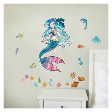 Mermaid wall decor help in the organization of things, they are also key in making your space cozier as well as adding exquisite contrast and pattern. Mermaid Wall Decal Target