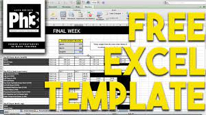 The excel budget templates have various benefits. Layne Norton S Ph3 Program Free Excel Spreadsheet Youtube