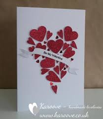 Romantic retro valentines card design. Red Hearted Valentines Card Handmade Loveliness Valentine Cards Handmade Valentines Card Design Cards Handmade