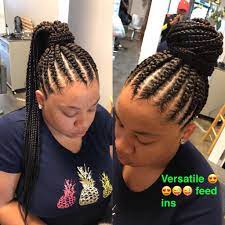 Pin By D On My Creativity Work Braided Hairstyles Braided Bun Hairstyles Cornrow Hairstyles