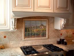 Magicmurals.com offers a wide selection of italian scene wall murals. Tuscan Marble Tile Mural In Italian Kitchen Backsplash Mediterranean Kitchen New York By Pacifica Tile Art Studio