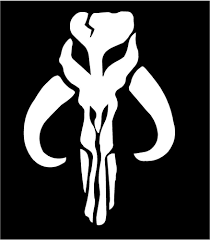 White Vinyl Decal Skull Bantha Boba Fett Mandalorian Star Wars Truck Sticker Star Wars Decal Vinyl Decals Star Wars