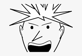 Surprised clipart black and white. Yelling Head Cliparts Angry People Clipart Black And White Free Transparent Png Download Pngkey