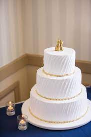 Stunning Daytime Wedding At The Portofino Hotel Simple Wedding Cake Wedding Cake Photos Wedding Cakes With Flowers