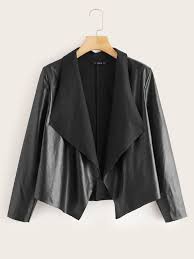 Pin By Homedose On Outfits Pu Leather Jacket Faux Leather Jackets Black Faux Leather Jacket