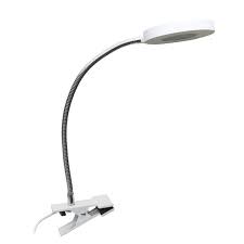 Lampe De Bureau Led Integree A Pince Blanc Led Qi Inspire Lampe Led Lampe De Bureau Baladeuse Led