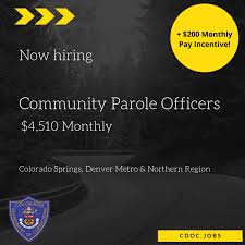 Cdoc Jobs Parole Officer Paroleofficer Lawenforcement Thinblueline Parole Parole Officer Career Opportunities