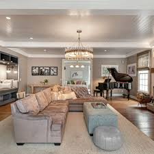 Big canvas paintings for home decor. 75 Beautiful Family Room With Gray Walls Pictures Ideas July 2021 Houzz