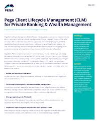 Wealth management, llc is a registered investment adviser with the state of missouri and texas. Pega Client Lifecycle Management Clm For Private Banking Wealth Management Pega
