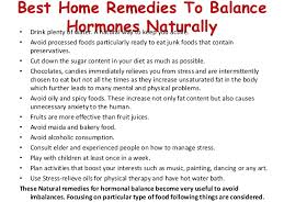 Home Remedies To Balance Hormones Naturally