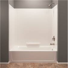 Maybe you would like to learn more about one of these? Mustee Part 350wht Mustee Durawall 30 In X 60 In X 58 In 3 Piece Easy Up Adhesive Alcove Bath Tub Surround In White Tub Shower Enclosures Home Depot Pro