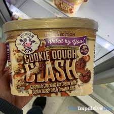 If you want your ice cream a touch sweeter, load on the sprinkles and caramel sauce. Purple Cow By Meijer Limited Edition Cookie Dough Clash Ice Cream Jpg The Impulsive Buy