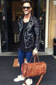 How To Wear Leather Jacket Leather Jacket Outfit Men Stylish Mens Outfits Mens Clothing Styles