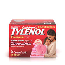 Childrens Tylenol Pain Reliever Fever Reducer Chewables