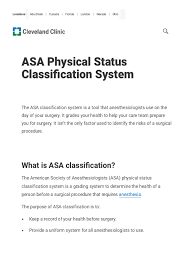 Image result for ASA Physical Status Classification System