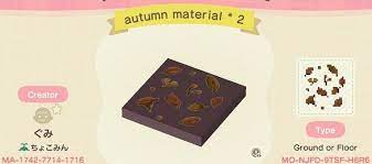 Best Acnh Autumn Halloween Design Ideas Fall Floor Path Patterns In Animal Crossing New Horizons Animal Crossing Autumn Animals New Animal Crossing