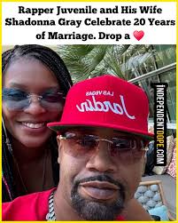 Rapper Juvenile and His Wife Shadonna Gray Celebrate 20 Years of Marriage.  Drop a ♥️ || @unemployyed