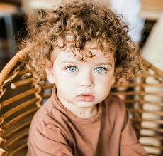 Sometimes looking more reddish blonde. Curly Hair Tanned Baby With Blue Eyes Novocom Top