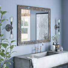 Find great deals on ebay for bathroom vanity mirror. Williston Forge Edmonia Iron Age Oxidized Bathroom Vanity Mirror Reviews Wayfair