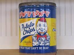 Humpty Dumpty Potato Chips Tin Humpty Dumpty Potato Chips Humpty Dumpty Vintage Tin Large Tin Can Potato Chips Humpty Dumpty Bbq Chips
