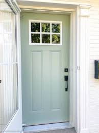 Learn how to paint your front door. How To Paint An Exterior Door Green With Decor