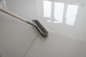 Scrapes From Heavy Appliances And Furniture Cracks From Seeping Moisture And Dirt And Gri In 2020 Concrete Basement Floors Cleaning Concrete Floors Basement Flooring