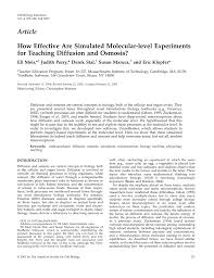 We will be submerging the eggs in vinegar to dissolve the shells off of the eggs. Pdf How Effective Are Simulated Molecular Level Experiments For Teaching Diffusion And Osmosis