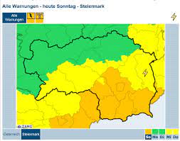 Unwetterwarnung Fur Teile Der Steiermark Katastrophenschutz Steiermark Landesregierung Steiermark