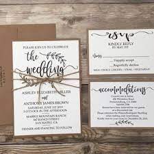 Rustic Wedding Invitation Wedding Invitation Kit Simple Etsy In 2021 Wedding Invitations Rustic Simple Wedding Invitations Rustic Wedding Invitations Rustic Elegant