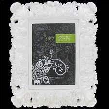 Green Tree Gallery 5 X 7 White Bright Glossy Rococo Resin Picture Frame Shop Hobby Lobby Picture Frame Shop Frame Art Craft Store