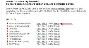Latest version release added on: Oracle 11g R2 32 Bit