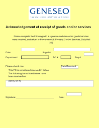 It is a verification document having signature. 30 Best Acknowledgement Receipt Templates Letters