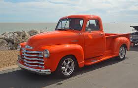 Image result for Orange 1952 Truck