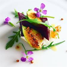 Merlot Roasted Beetroot Fig Goats Cheese Rocket Wild Honey With Images Food Plating Food Food Presentation