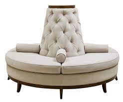 Maybe you would like to learn more about one of these? Leather Match Center Banquette With Armrests Round Settee Round Sofa Settee