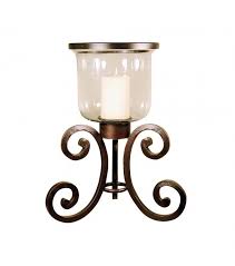 Rustic Iron Glass Table Top Candle Holder Candle Holders Hurricane Candle Holders Table Top Candles