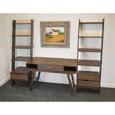 Fitting for homes and offices alike. Bookcase Wall Unit With Desk Wayfair