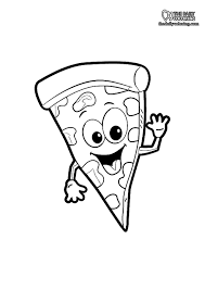 Pizzas are delicious foods created in italy. Pizza Coloring Pages The Daily Coloring