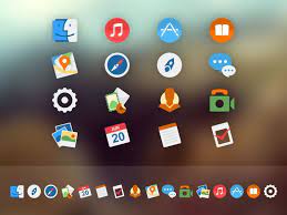 Freebie Os X Yosemite Inspired Replacement Dock Icons App Design Apple Icon Flat Design Icons