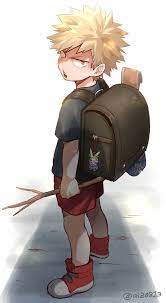 爆豪勝己 かちゅき 子供イラスト 少年アニメキャラ ばくごうかつき
