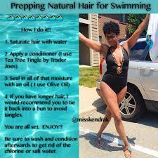 Protect Your Hair From The Harsh Effects Of Chlorine And Salt Water Swim Hair Care Natural Hair Styles Hair For Swimming