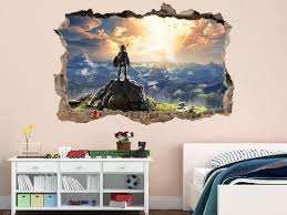The Legend Of Zelda Wall Art Decal Zelda Decor Game Wall Art Video Game Art Playroom Decal Zelda Decal Kids Poster Kids Room Decor Gift For Gaming Wall Art Decal Wall